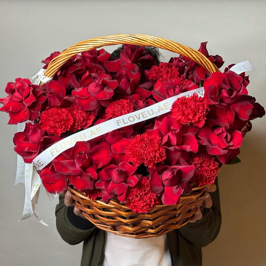 Flowers in basket