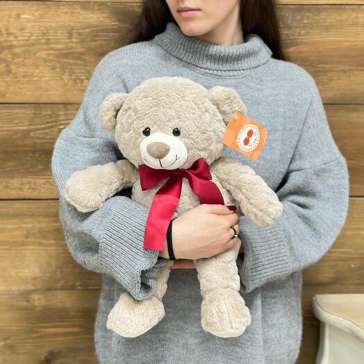 Мишка в сердечко капучино
