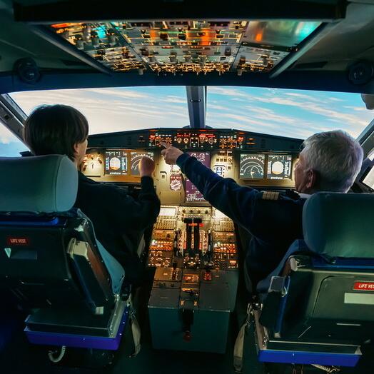 Подарочный сертификат «Авиатренажер AIRBUS A320» (45 минут, От 1 до 3 чел.)