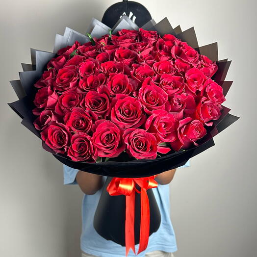 51 Red roses bouquet