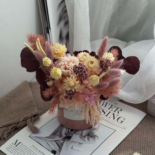 Композиция из стабилизированных цветов 🌸