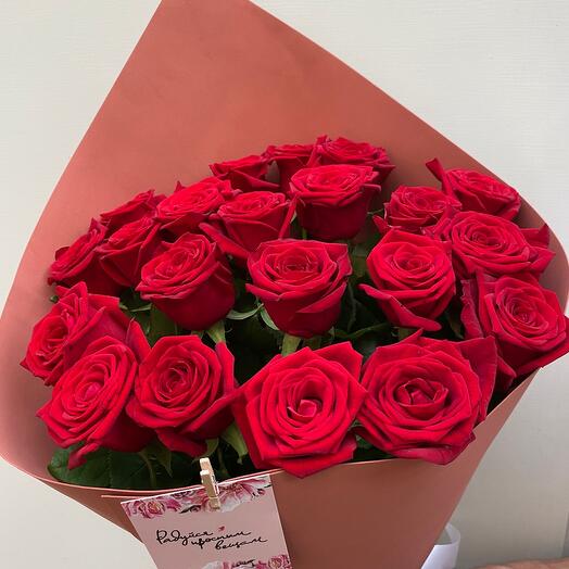 21 rosas rojas 🌹 en foamiran