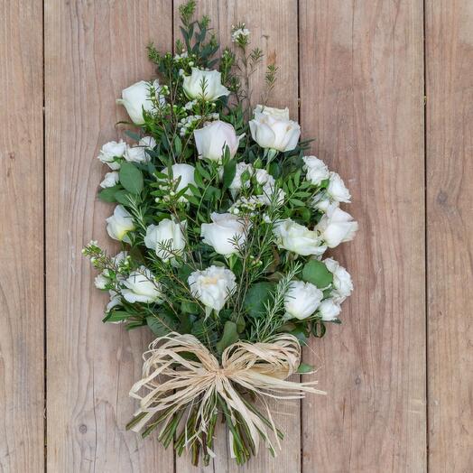 white funeral Bouquets