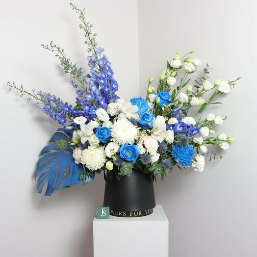 Blue Flower Box