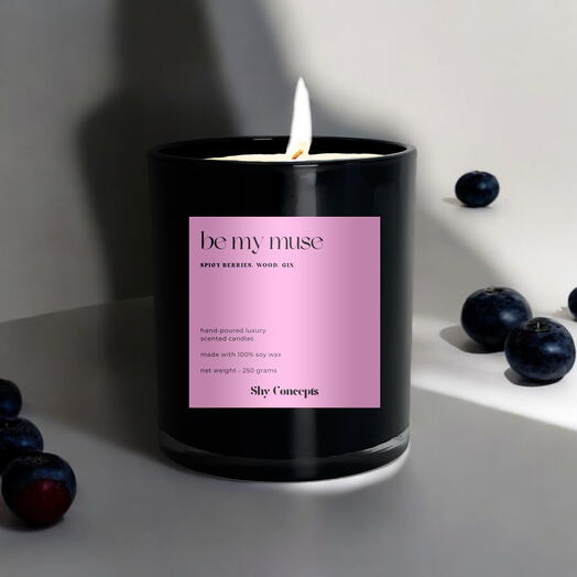 Be My Muse - Luxury Scented Candle (Black)