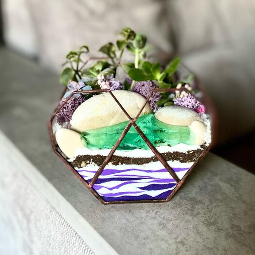 Флорариум «Сердце» подарок любимой мамочке