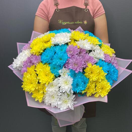 Bouquet of 19 chrysanthemums