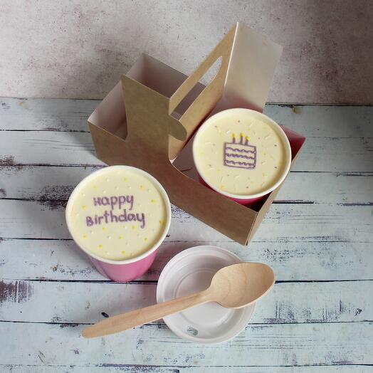 2 трайфла Happy Birthday