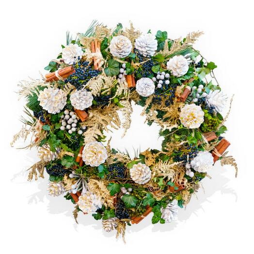 Silver And Gold - Christmas Wreath