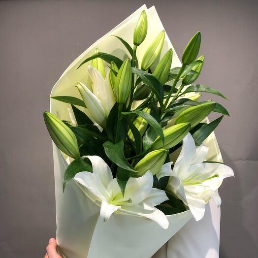 💐 "Лилу" (3 ароматных лилии)