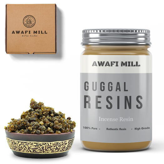 AWAFI MILL Guggal Resin | Himalayan Essence - Bottle of 100 gram