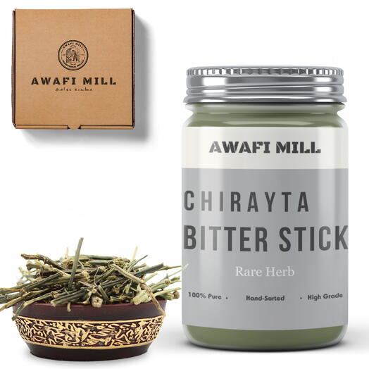 AWAFI MILL Chirayta Bitter Stick | Chirata Kirata - Bottle of 100 Gram