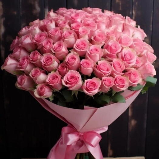 101 Pink Roses bouquet