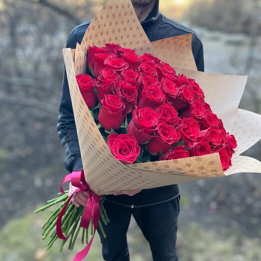 Розы 51 штука 70 см Forever yang
