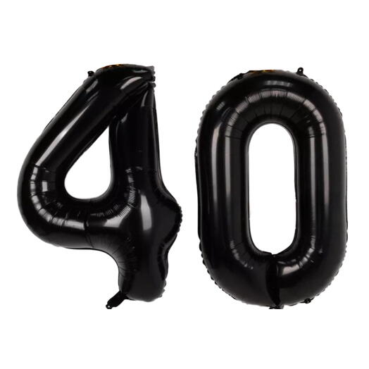(НА ВЫБОР) Воздушные шары (2шт) 100см цифры черные. Helium balloons ON CHOICE (2pcs) 100 cm numbers black