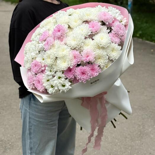 Букет микс из хризантем 19шт 💞💞💞