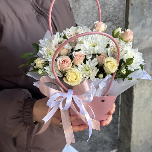 Цветы в коробке « Амели»