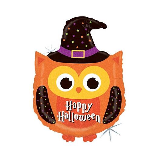 Шарик с гелием сова Хэллоуин Halloween
