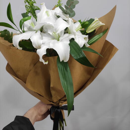 Lilyum buketi çiçek sevgiliye çiçek sevgili buketi - lily bouquet for lover flower flower lover bouquet