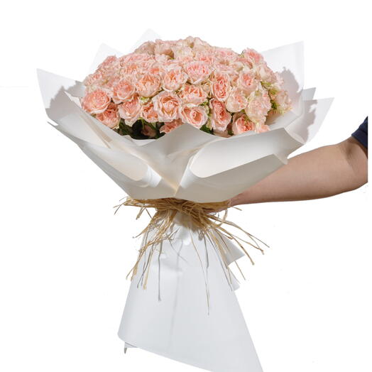 Peach Baby Roses Bouquet
