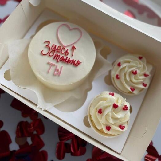 Сладкий  набор бенто+капкейки