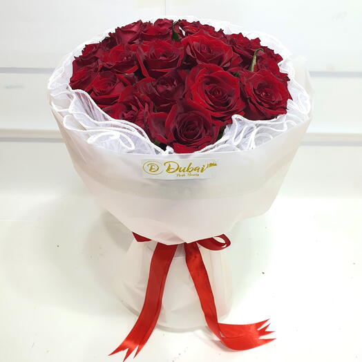 25 Red Roses Bouquet