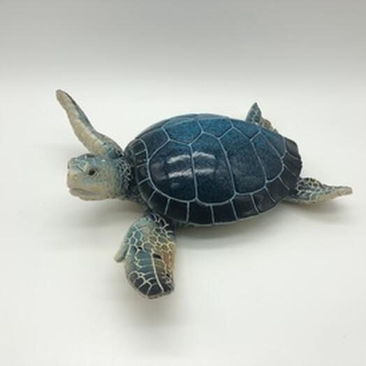 Turtle 20 cm blue