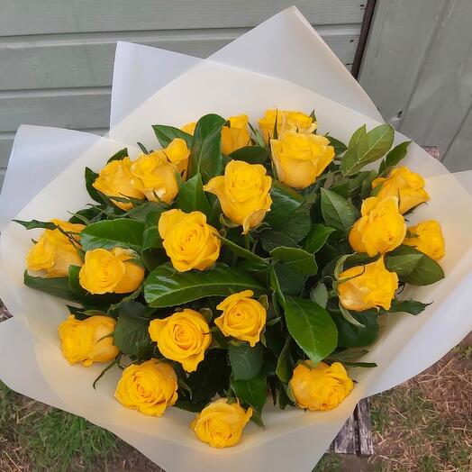 Yellow roses bouquet