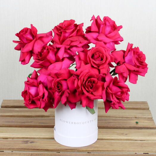 Dark Pink Rose Arrangement