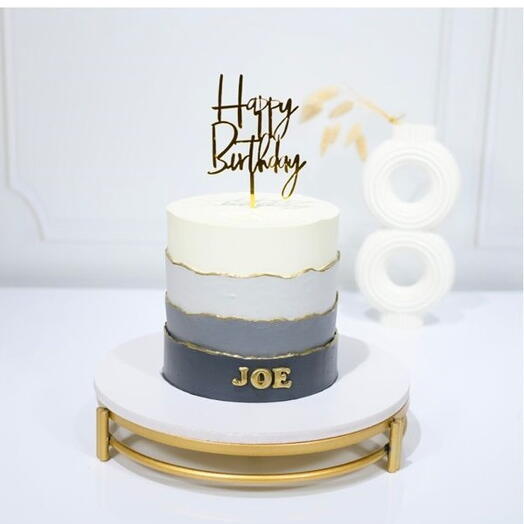 Elegant Birthday Cake for Him