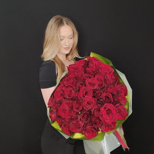 Букет из 51 Эквадорской розы XL