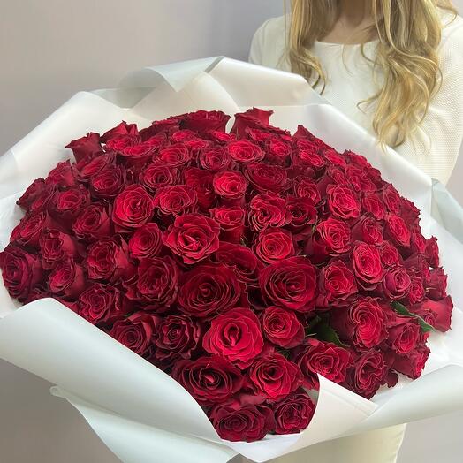 101 роза (Premium) Kenya 🇰🇪 40 см