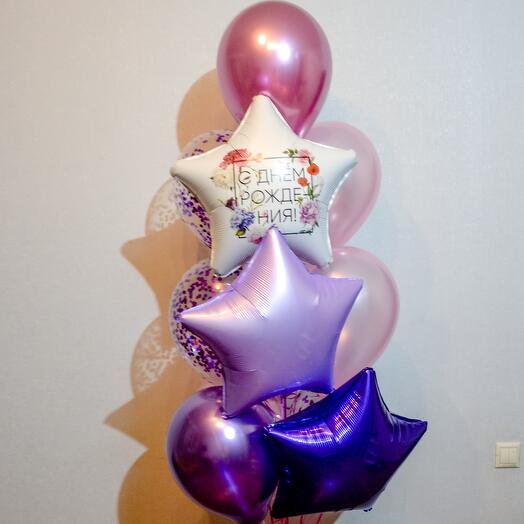Set of 12 Purple balls