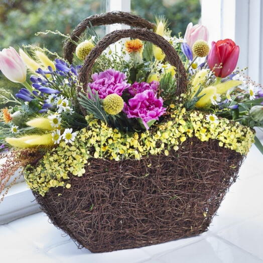 Mothers day Flowers in basket