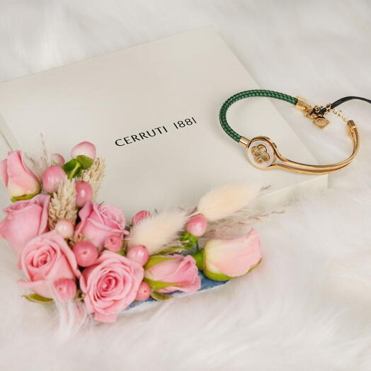 Cerruti 1881 Bracelet and Roses for Her