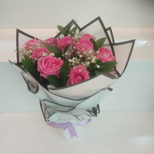 Lovely pink rose bouquet