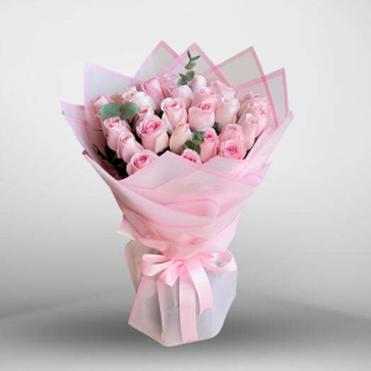 25 pink valentine Bouquet