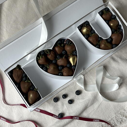 Клубника в шоколаде "I love you" 🍓