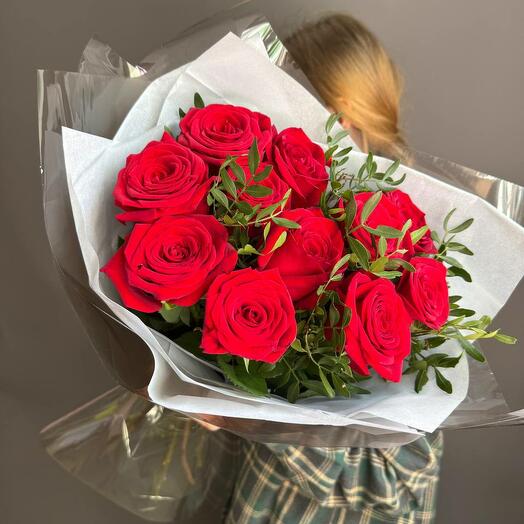 7 rosas rojas