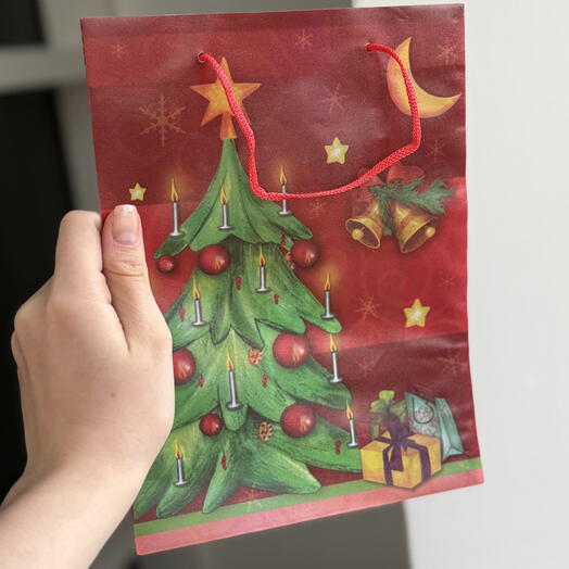 Подарочный пакет «Ёлочка» пластик