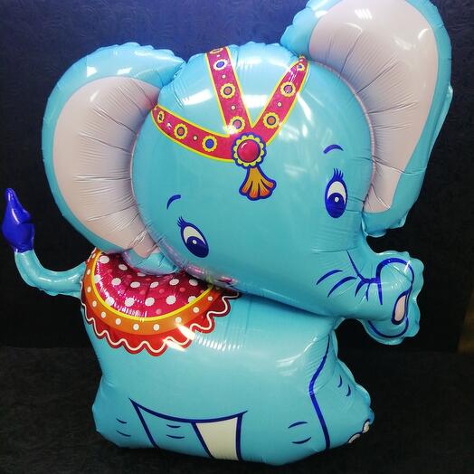 Foil balloon "Baby Elephant blue"