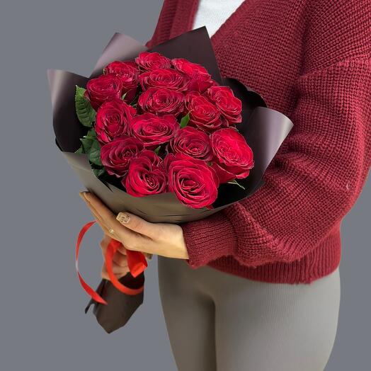 Ramo de 15 rosas rojas