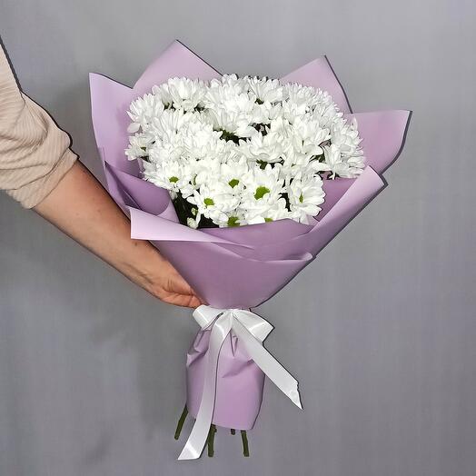 Букет из 7 кустовых хризантем