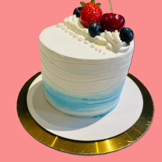 Vanilla Blueberry Bento Cake