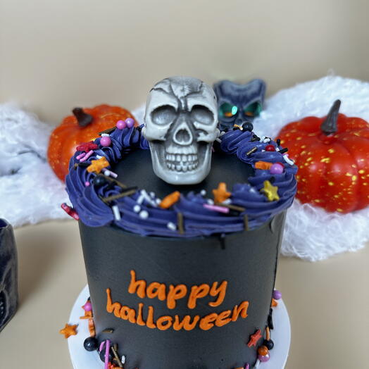 BENTO SKULL CREAM CAKE