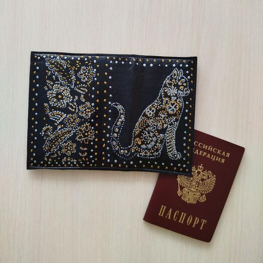 Обложка для документов "Кот"
