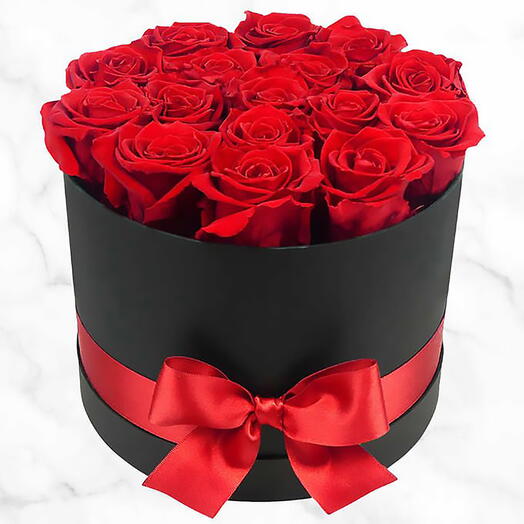 17 Red Rose in a Black Box