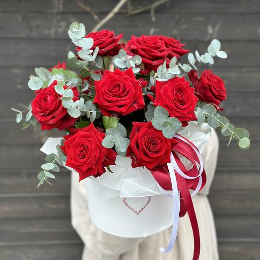 I love you from red roses