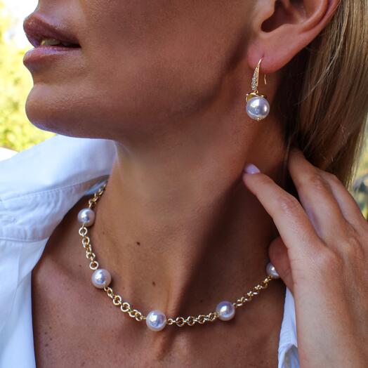 Комплект из искусственного жемчуга