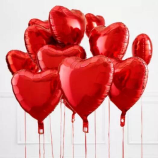 11 Heart Shaped Helium Balloon